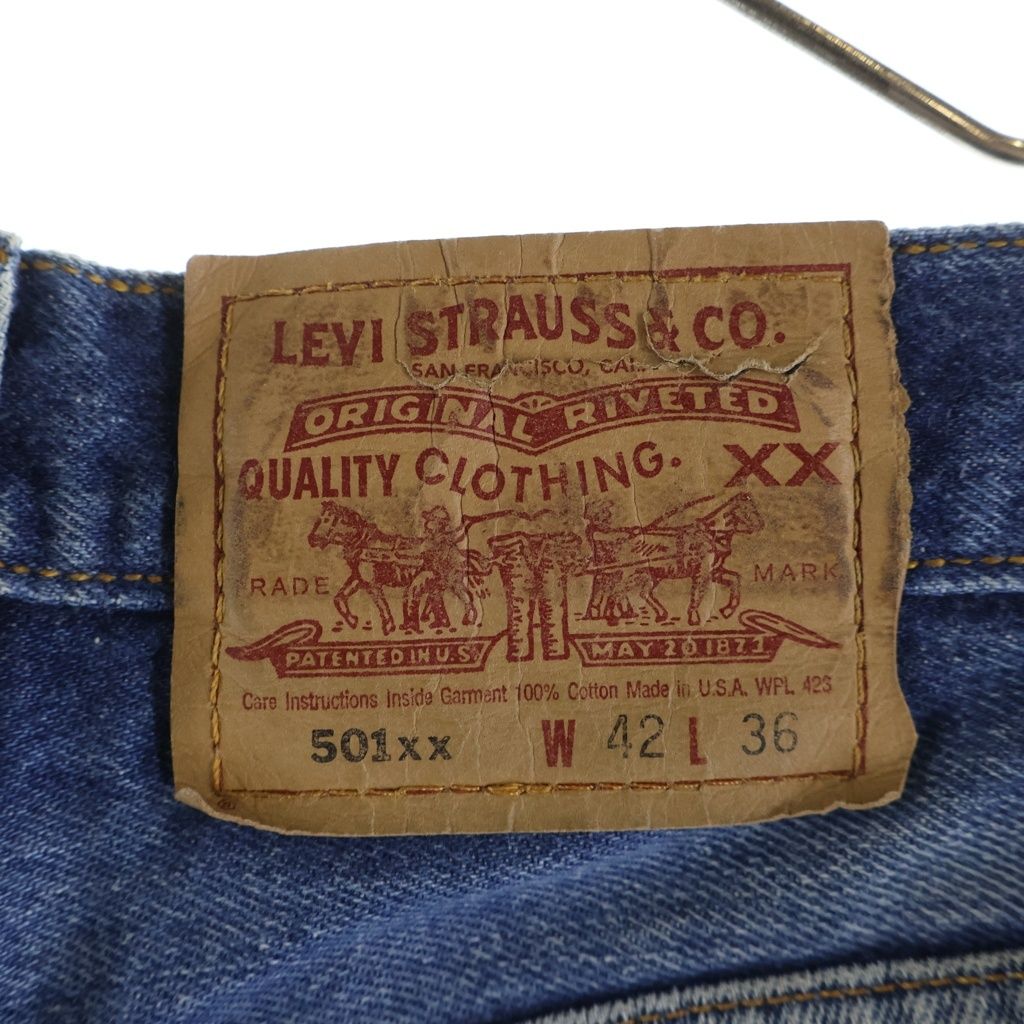 Levi's (リーバイス) 90s VINTAGE 501XX バレンシア製 ボタン裏555