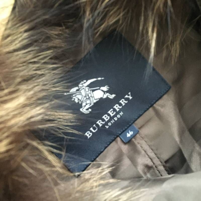 美品 BURBERRY LONDON バーバリーロンドン ファー付き コート46 - メルカリ