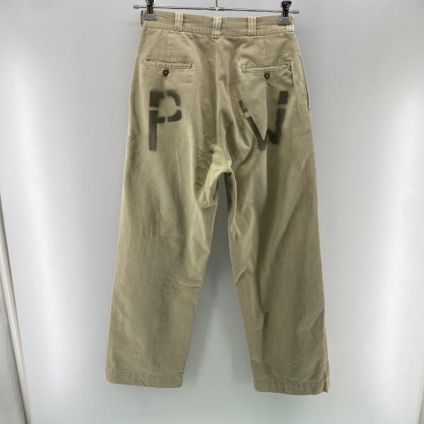 中古】40s U.S.ARMY PWステンシルチノパン 30×31 ユーエスアーミー[24