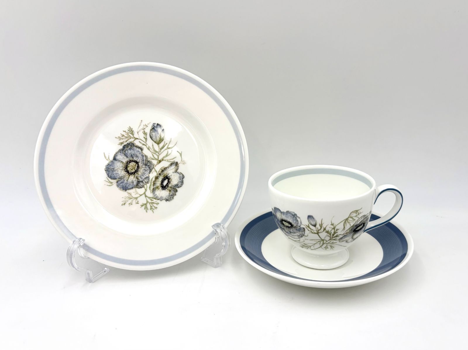 ウェッジウッド WEDGWOOD グレンミスト カップ&ソーサー ケーキ皿