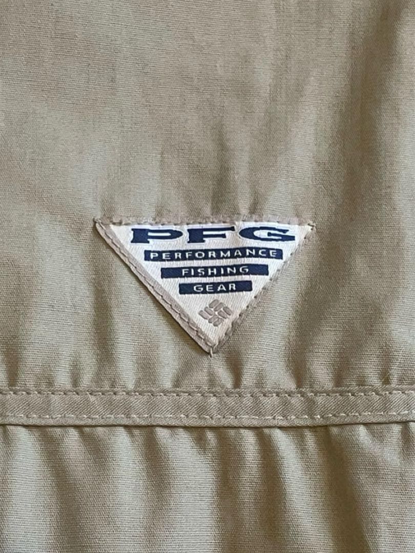 90s Columbia PFG ベージュ フィッシングベスト 6ポケット 美品 - メルカリ