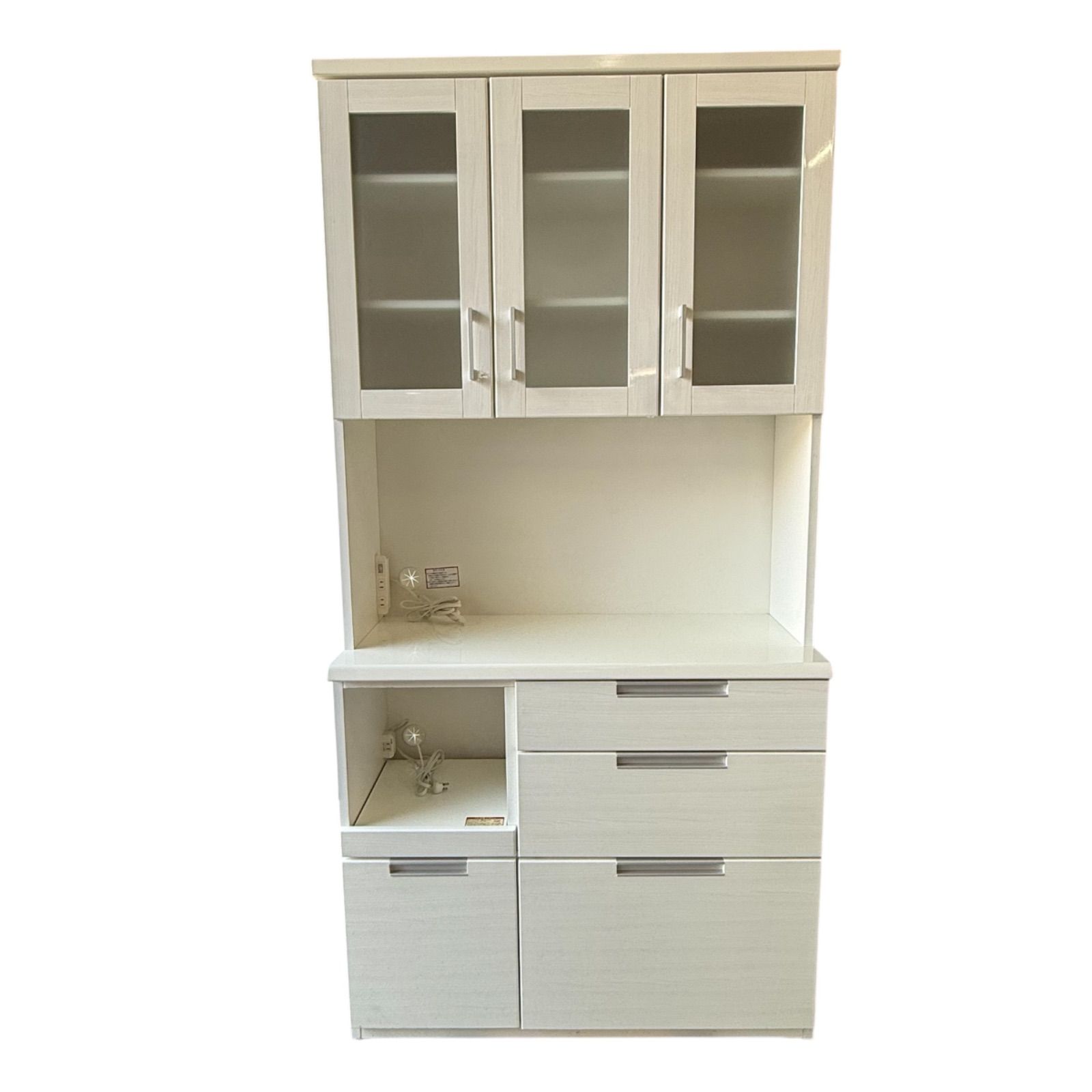 収納家具 ニトリ キッチンボード (ダリア 100KB WH)