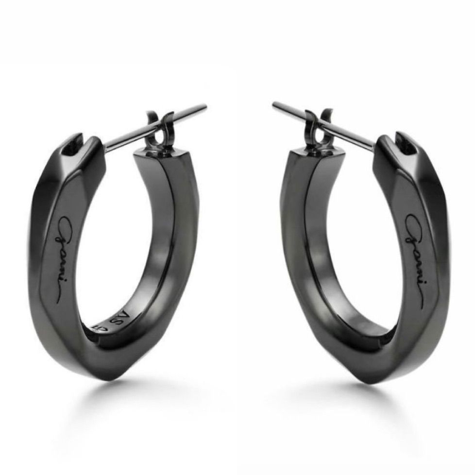 GARNI シルバー フープピアス　アクセサリーケース付き 新品未使用 Crockery Pierce - L GARNI ガルニ ピアス 両耳用