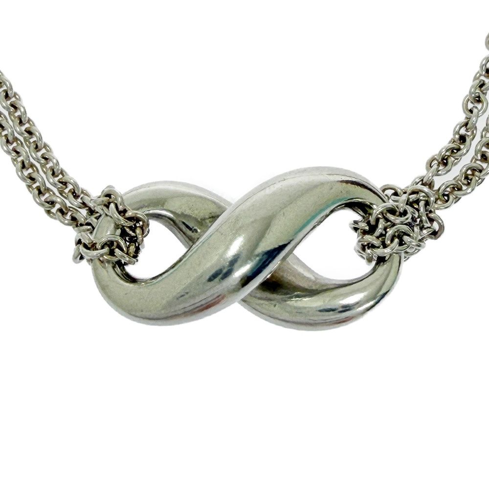 ★セール★ TIFFANYインフィニティシルバーネックレス 中古】【箱付き】 TIFFANY&Co. ティファニー シルバー インフィニティ