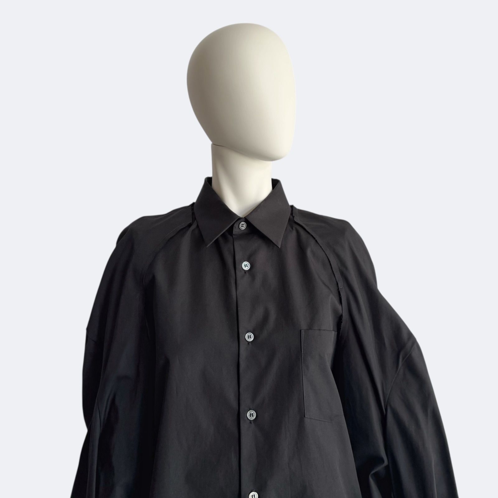 COMME des GARÇONS コムデギャルソン ブラウス 五本袖 ブラック