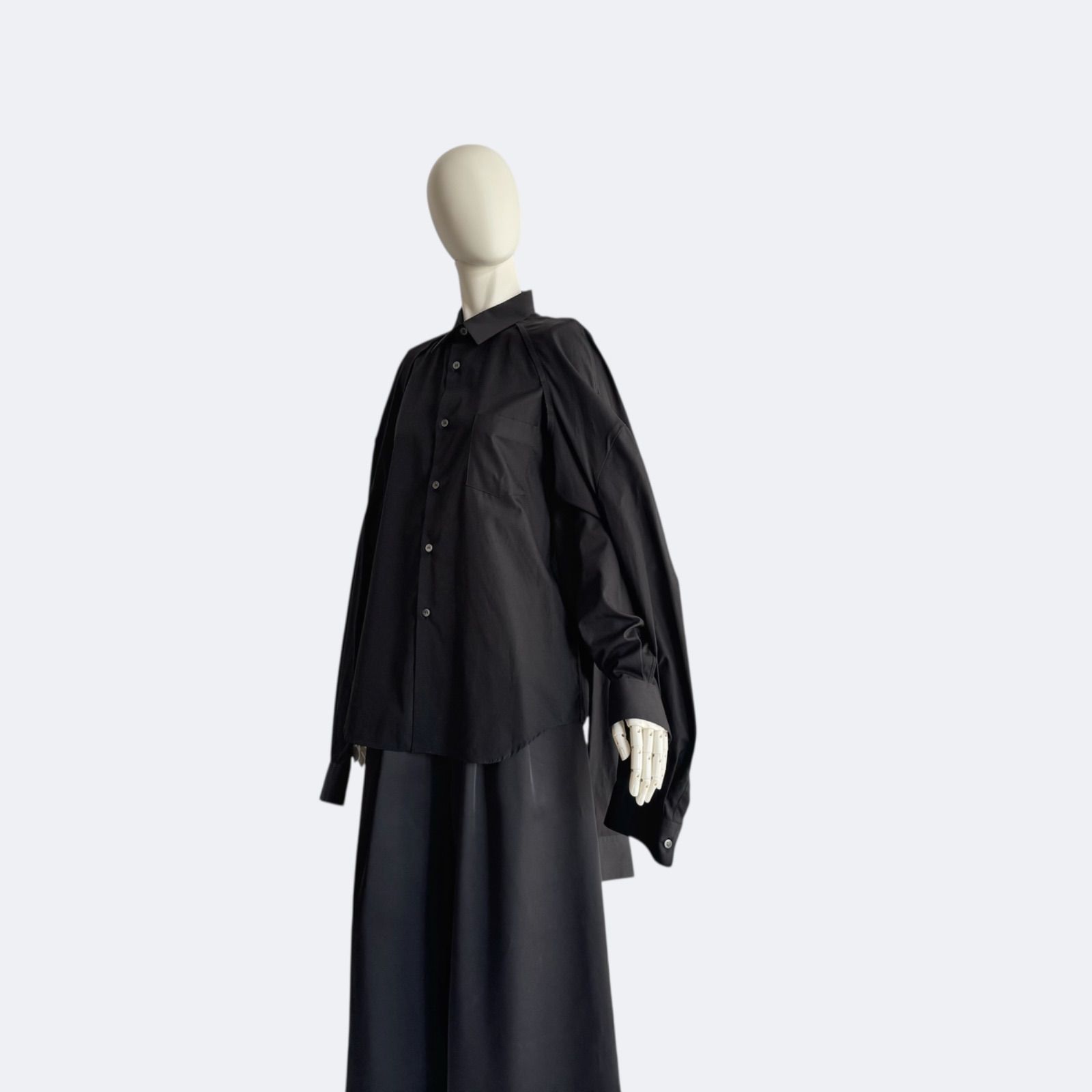 COMME des GARÇONS コムデギャルソン ブラウス 五本袖 ブラック