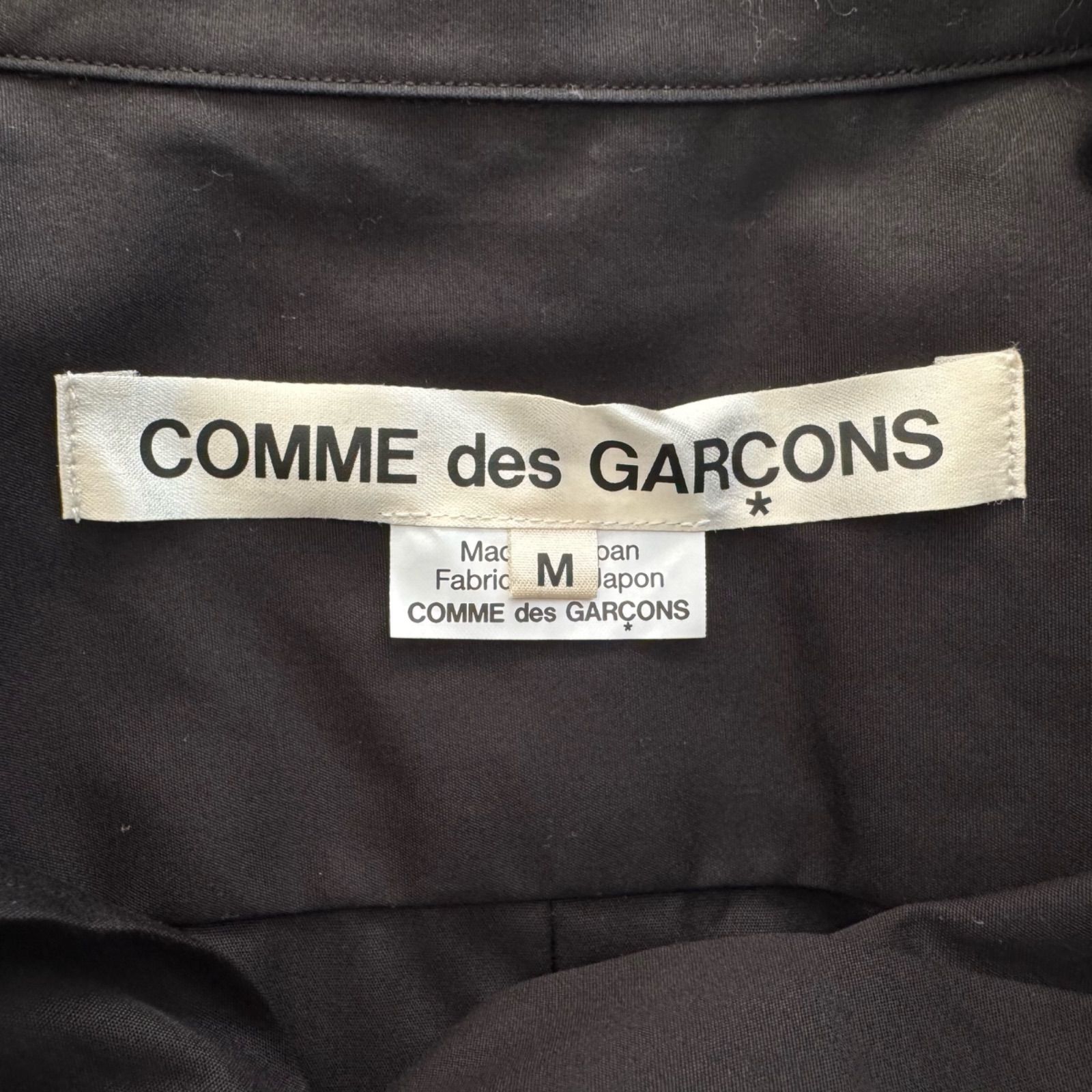 COMME des GARÇONS コムデギャルソン ブラウス 五本袖 ブラック 