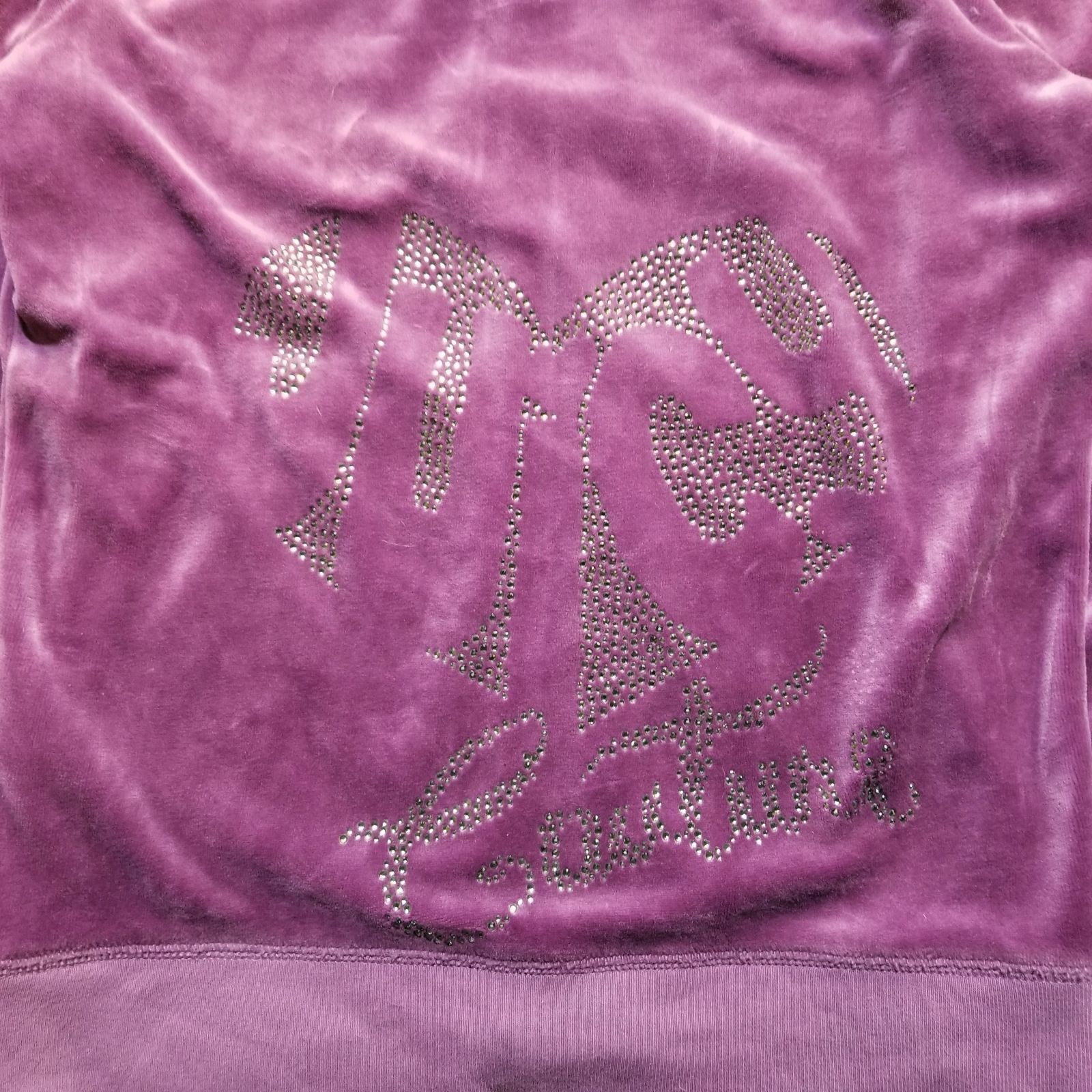 Juicy Couture ベロアセットアップ ラインストーン M ジューシー
