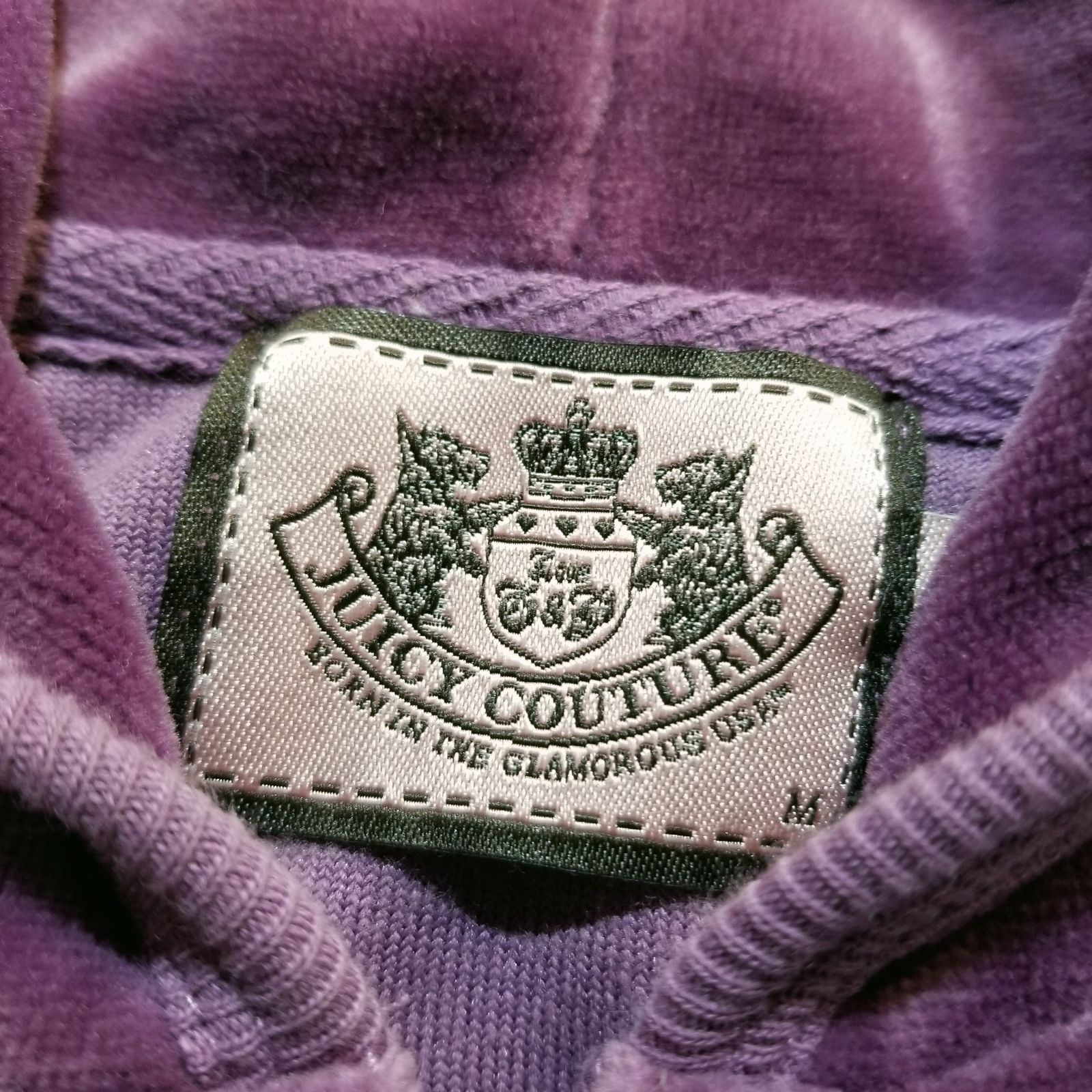 Juicy Couture ベロアセットアップ ラインストーン M ジューシー