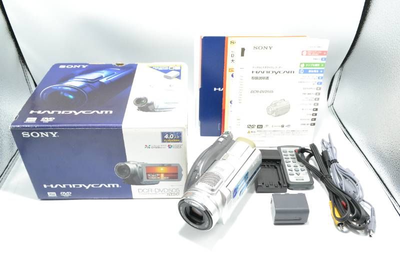 美品】SONY ソニー DCR-DVD505 Handycam DVDビデオカメラ Carl Zeiss