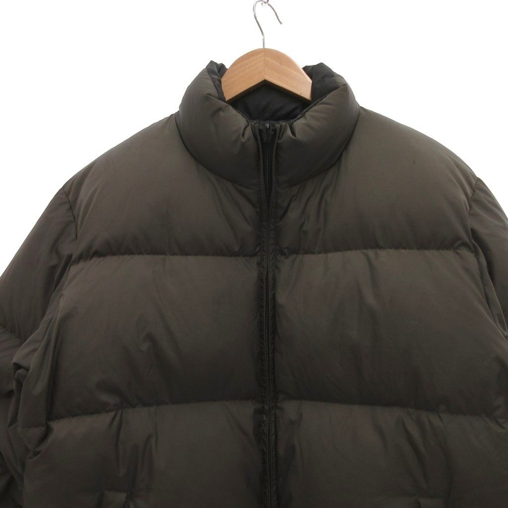 ユニクロ UNIQLO リバーシブルダウンジャケット L グレー ダークグレー