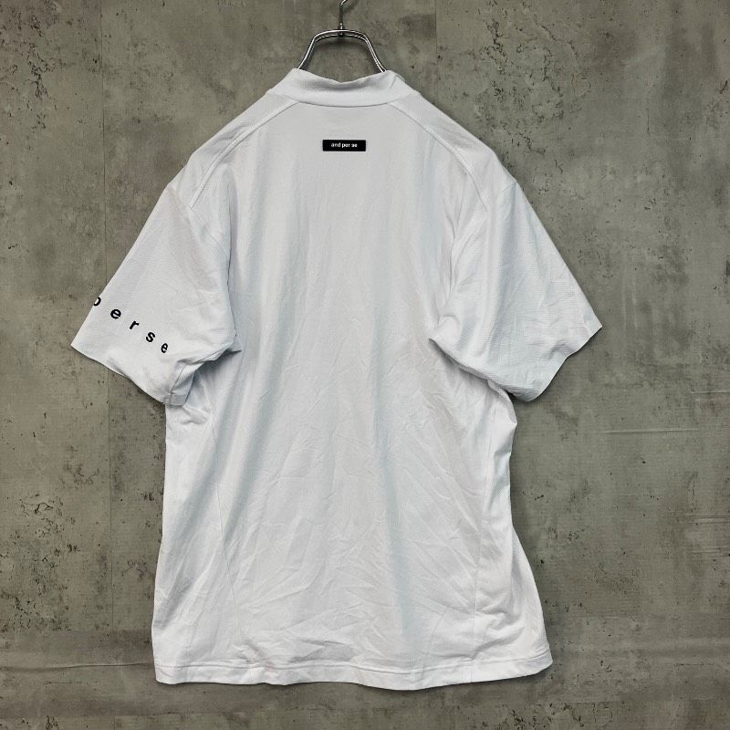 and per se アンパスィ M モックネック シャツ 半袖 ゴルフウェア