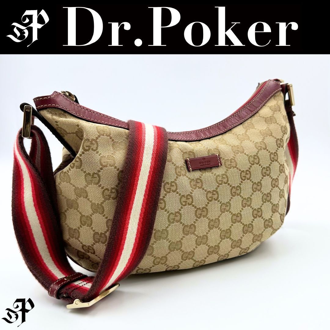 美品】Gucci GGキャンバス ショルダーバッグ - メルカリ