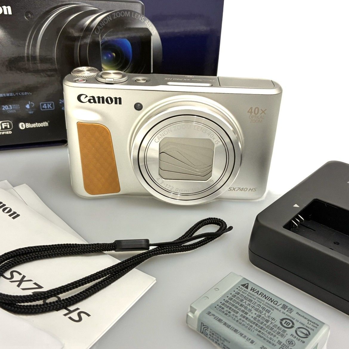 Canon PowerShot SX740 HS シルバー 箱付 40倍ズーム - メルカリ