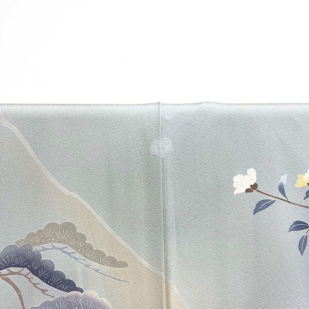 訪問着 友禅 作家もの 恭平 一つ紋 牡丹 鳥 着物 052b - メルカリ