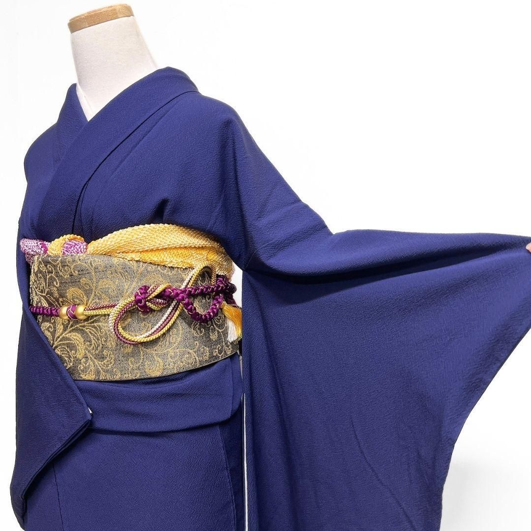 未着用　振袖　刺繍　花紋　桔梗　菖蒲　松竹梅　成人式　着物　052b