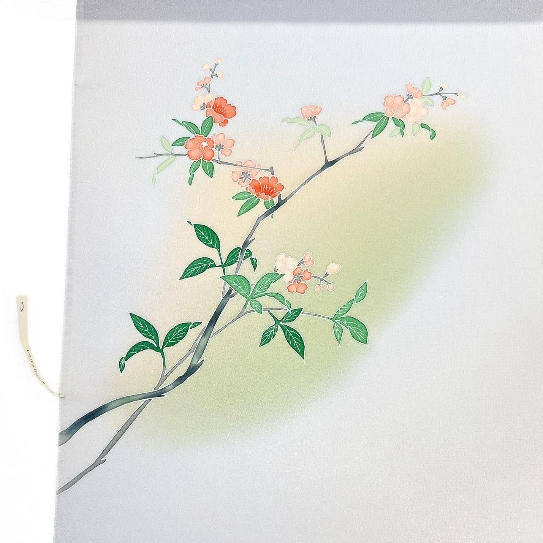 反物 付け下げ 丹後ちりめん 友禅 桜 着尺 着物 053b - メルカリ