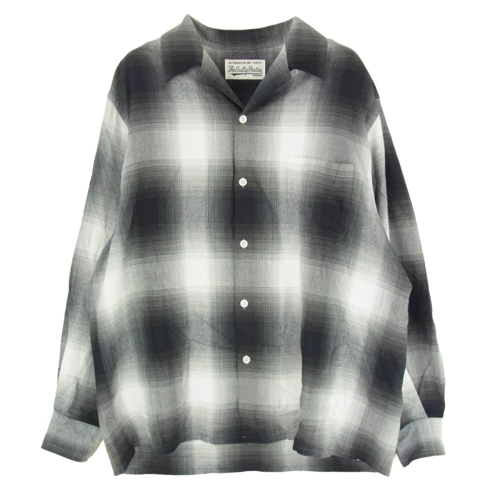 WACKO MARIA ワコマリア OMBRE CHECK OPEN COLLAR SHIRT オンブレ