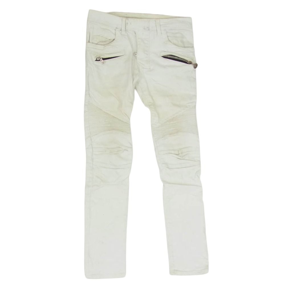 BALMAIN バルマン T551 B363 B 汚れ加工 スキニー スリム バイカー