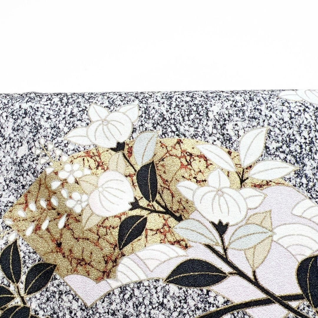 付け下げ　身丈158　裄64.5　金彩　たたき染　扇　桜　菊花　着物　053b 付け下げ 身丈158 裄64.5 金彩 たたき染 扇 桜 菊花 着物 053b - メルカリ