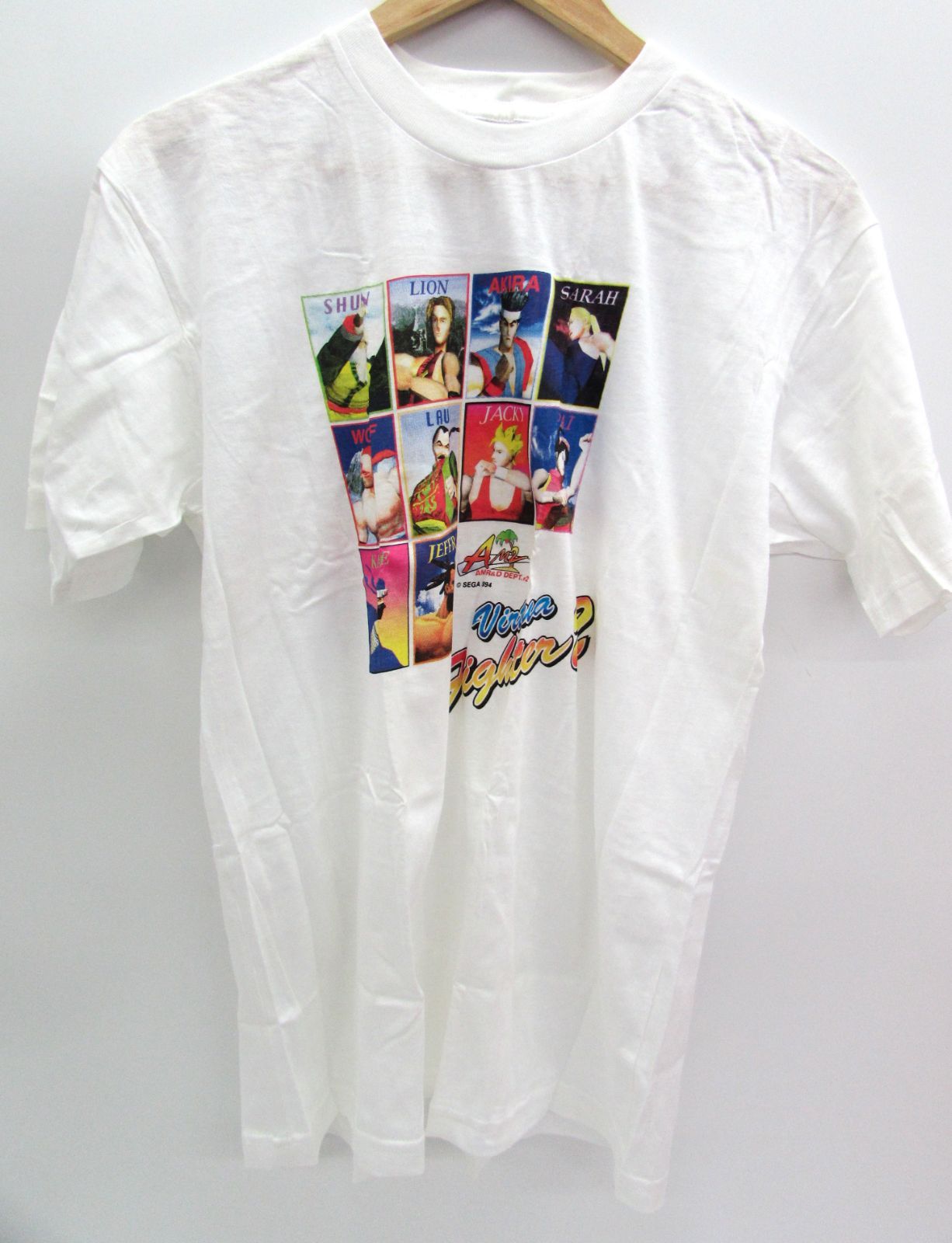 バーチャファイター2 大会優勝賞品 Tシャツ 平成レトロ 未使用 バーチャファイター2 Tシャツ 格闘ゲーム