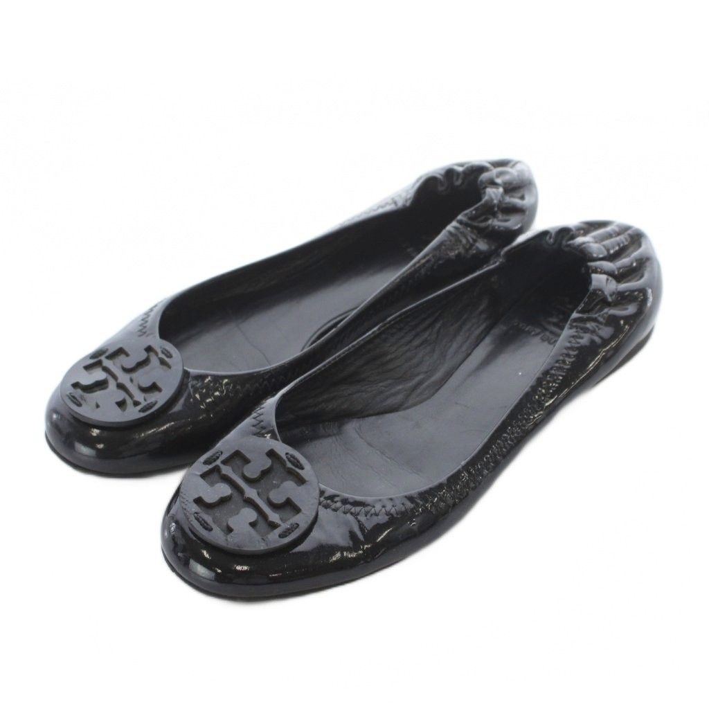 トリーバーチ TORY BURCH フラットシューズ パンプス 7 24cm 黒