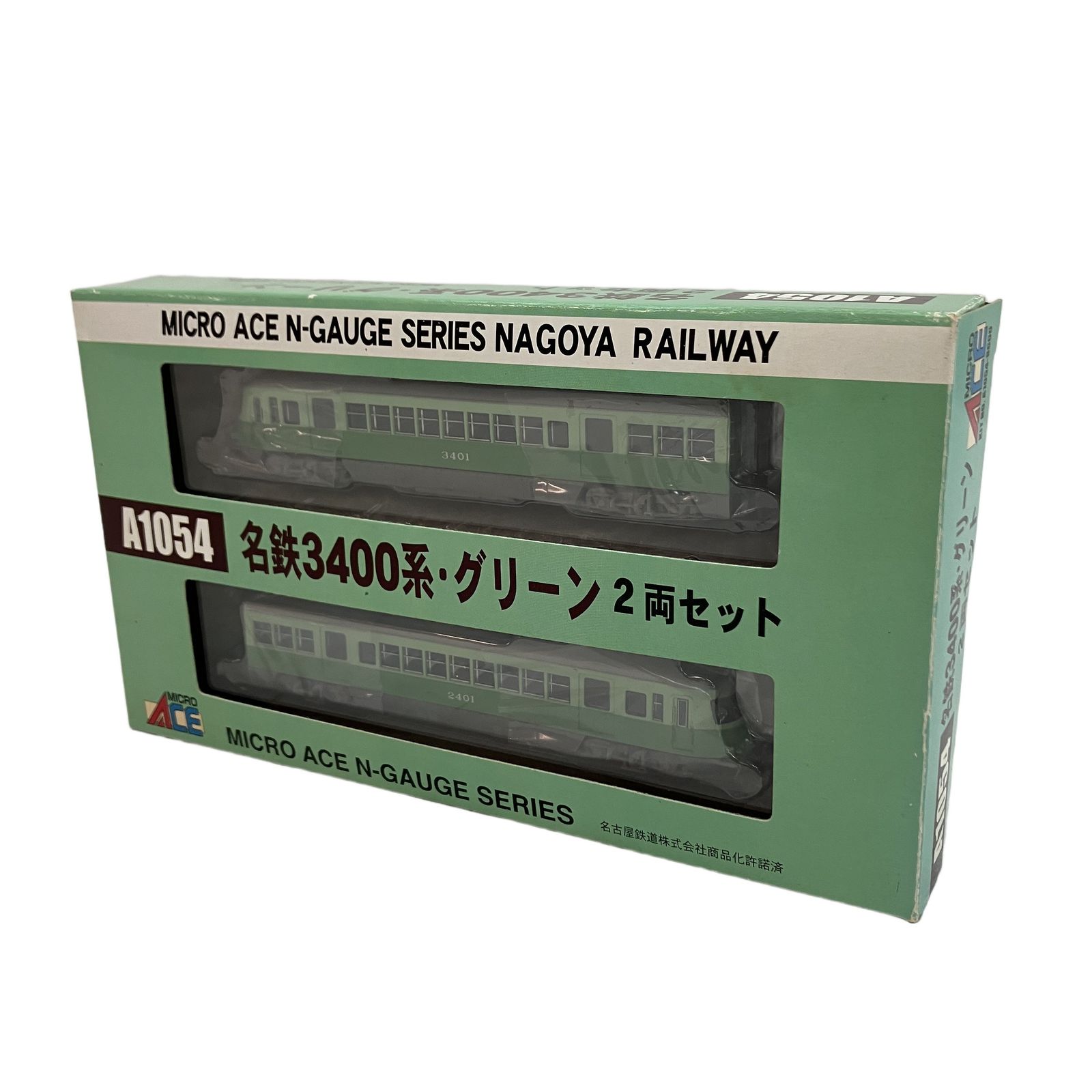 マイクロエース A1054 名鉄3400系 グリーン 2両セット Nゲージ 鉄道