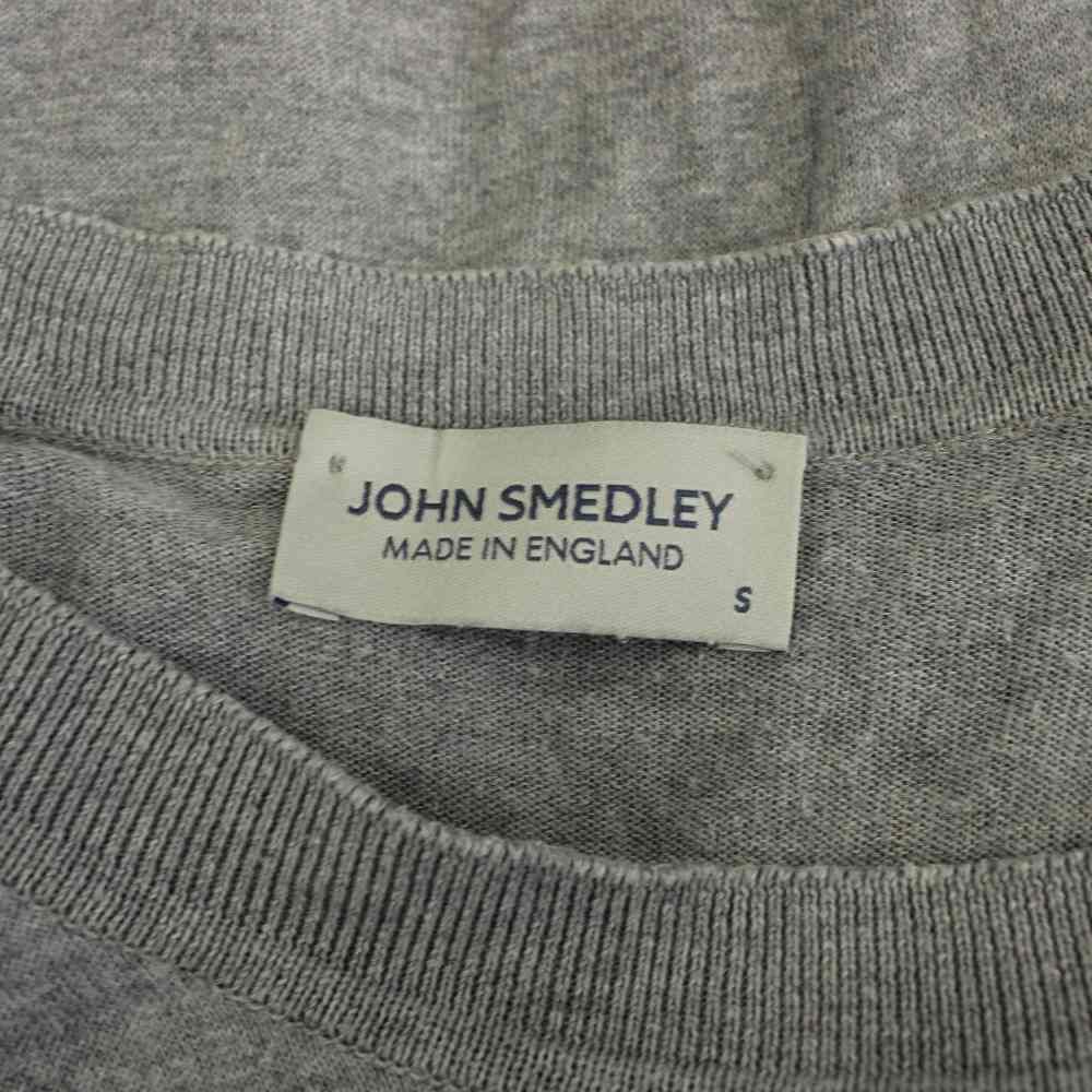 JOHN SMEDLEY グレー ニットセーター S ジョンスメドレー JOHN SMEDLEY ニット セーター S グレー 無地