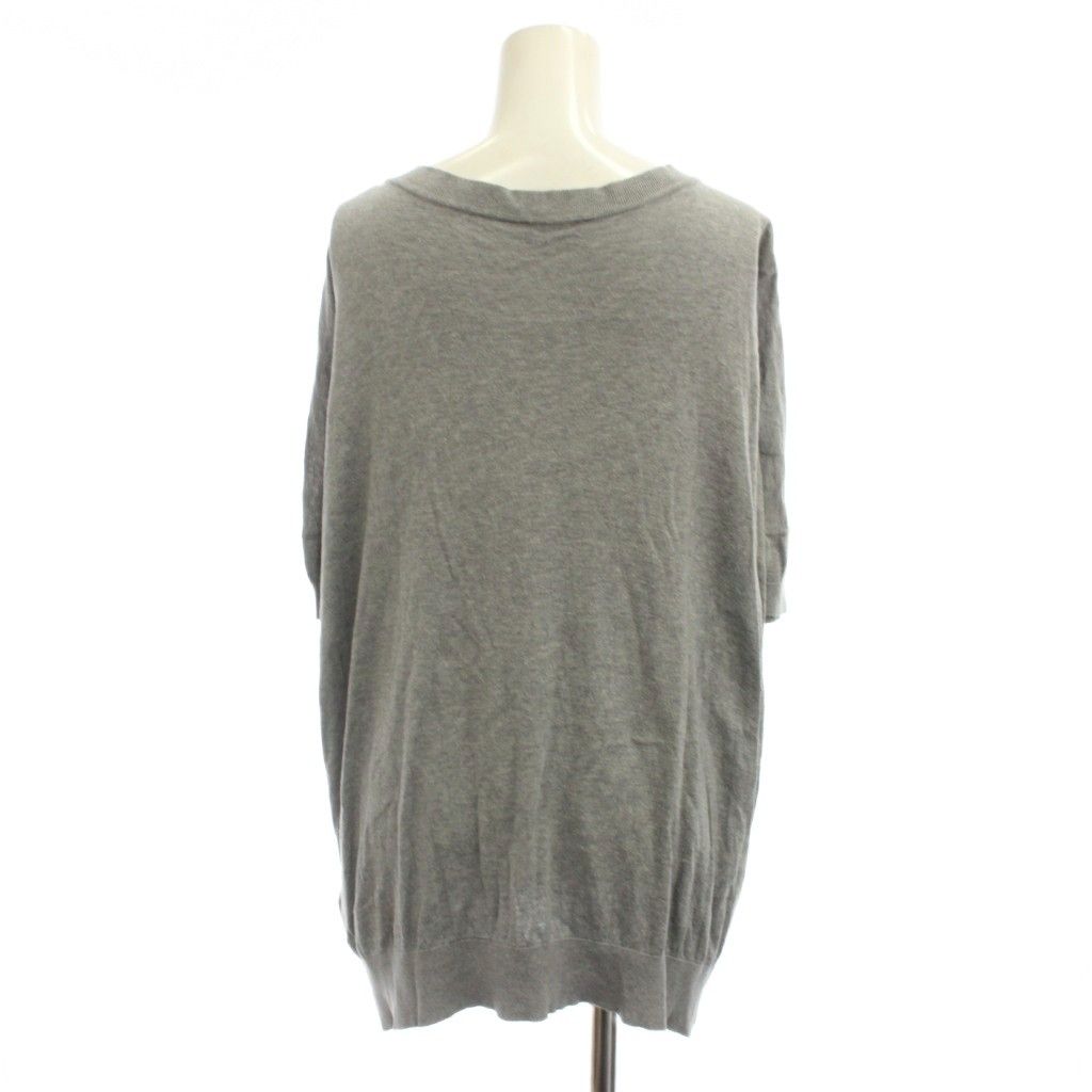 ジョンスメドレー JOHN SMEDLEY ニット セーター S グレー 無地