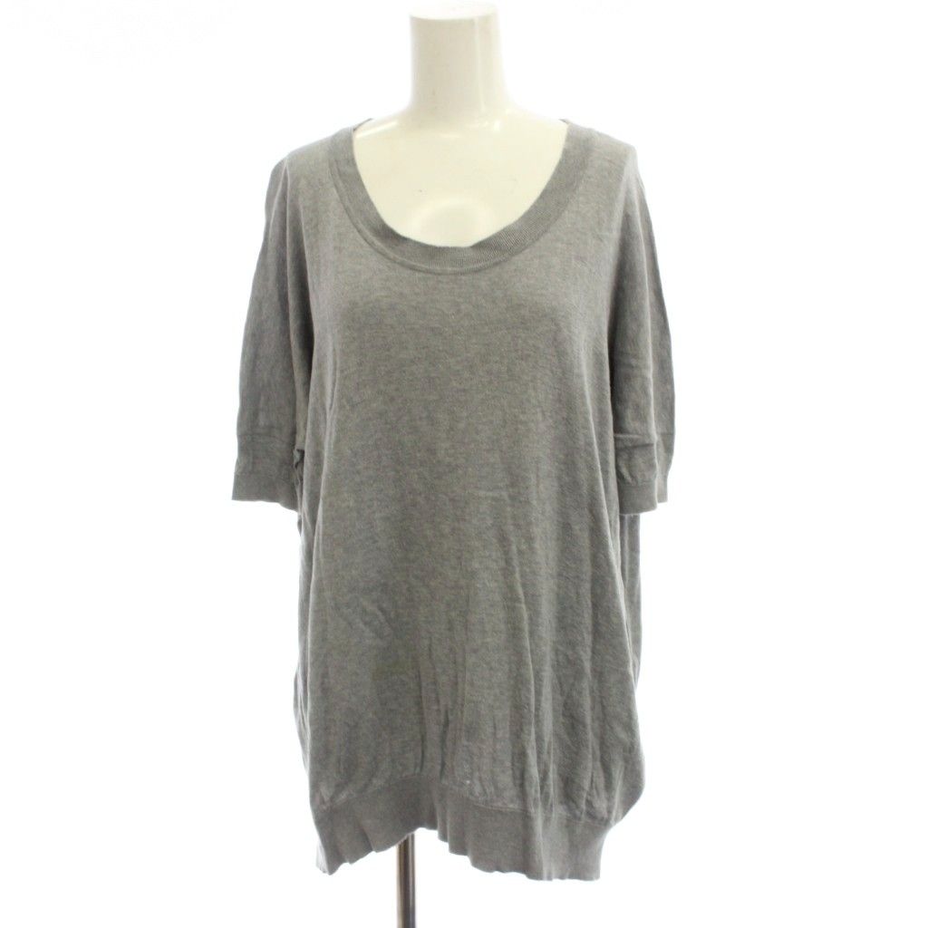 ジョンスメドレー JOHN SMEDLEY ニット セーター S グレー 無地