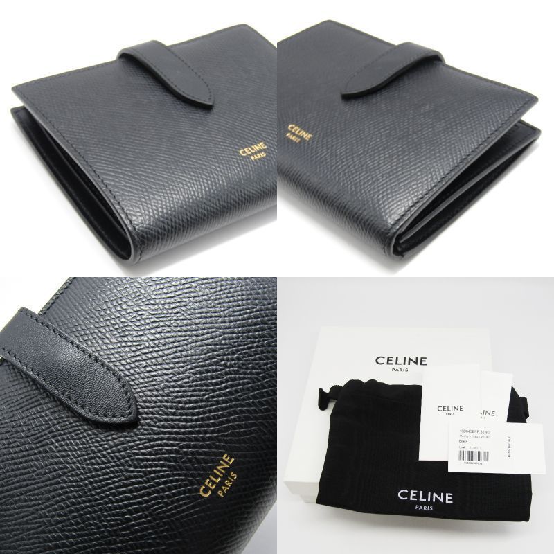CELINE セリーヌ 二つ折り財布 ミディアム ストラップウォレット