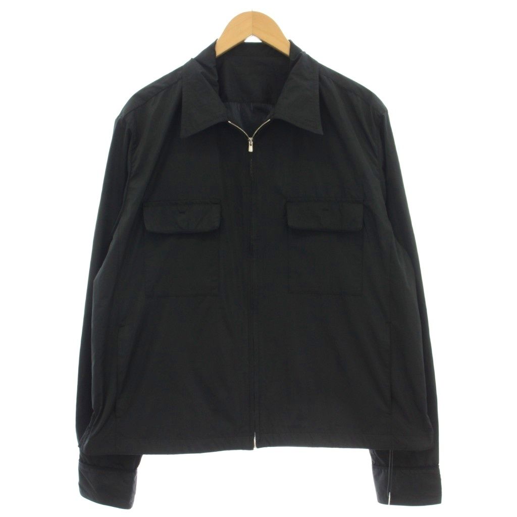 Maison Kinema メゾンキネマ 25SS Eazy zipジャケット スイングトップジャケット ナイロン M 黒 ブラック KNM-25SS-SH0004 /☆G2