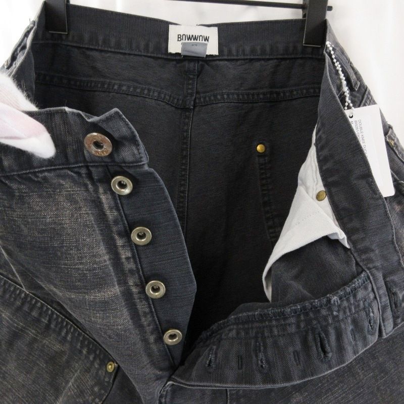 bowwow バウワウ DOUBLE KNEE ダブルニー ダック 黒パンツ 未使用 BOW WOW バウワウ DOUBLE KNEE DUCK SHORTS AGED BW261-DKDS