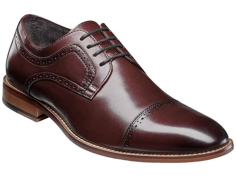 ステイシーアダムス メンズ シューズ オックスフォード キャップ Stacy Adams Dickinson Cap Toe Oxford Burgundy バーガンディ