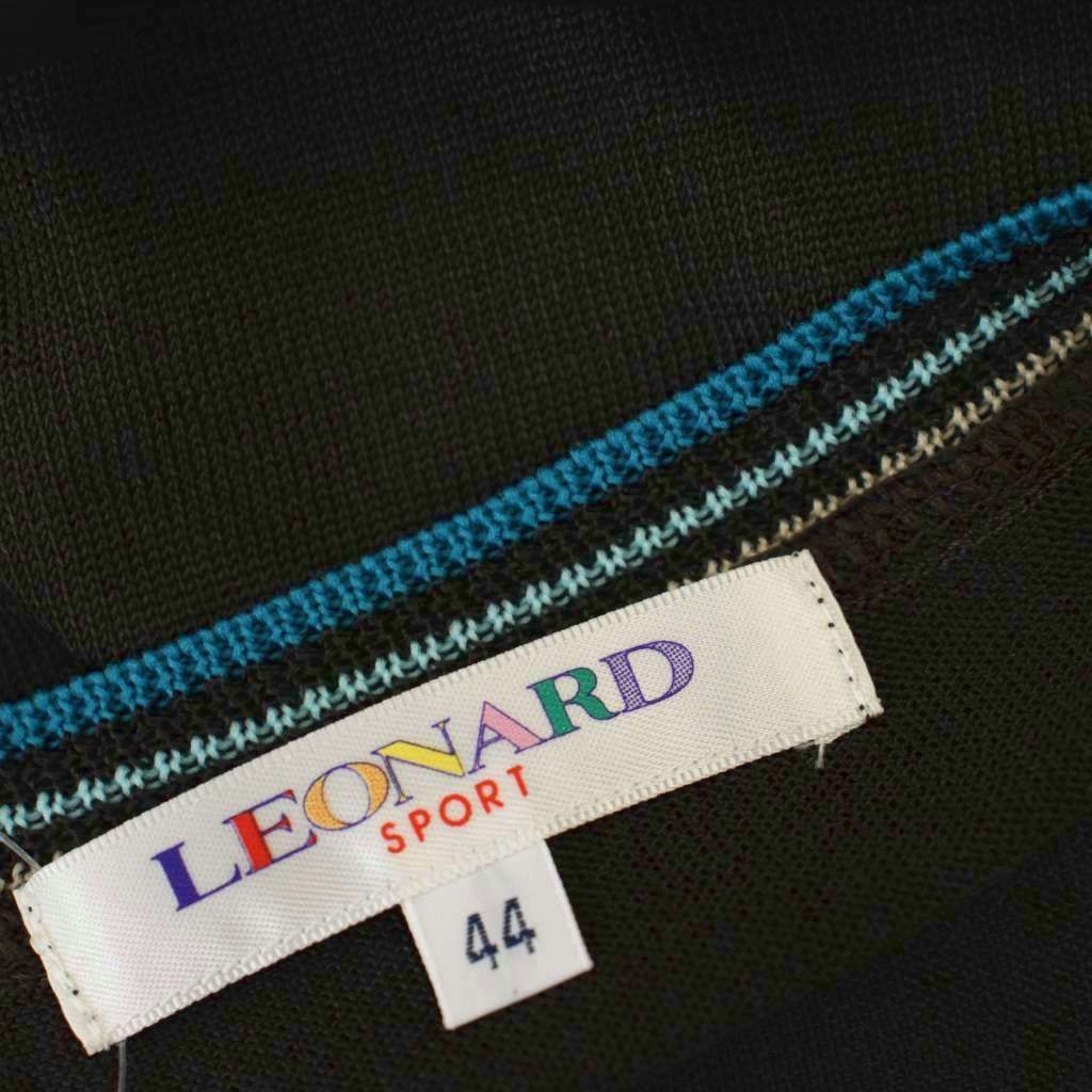 レオナールスポーツ LEONARD SPORT カットソー 半袖 花柄 44 茶