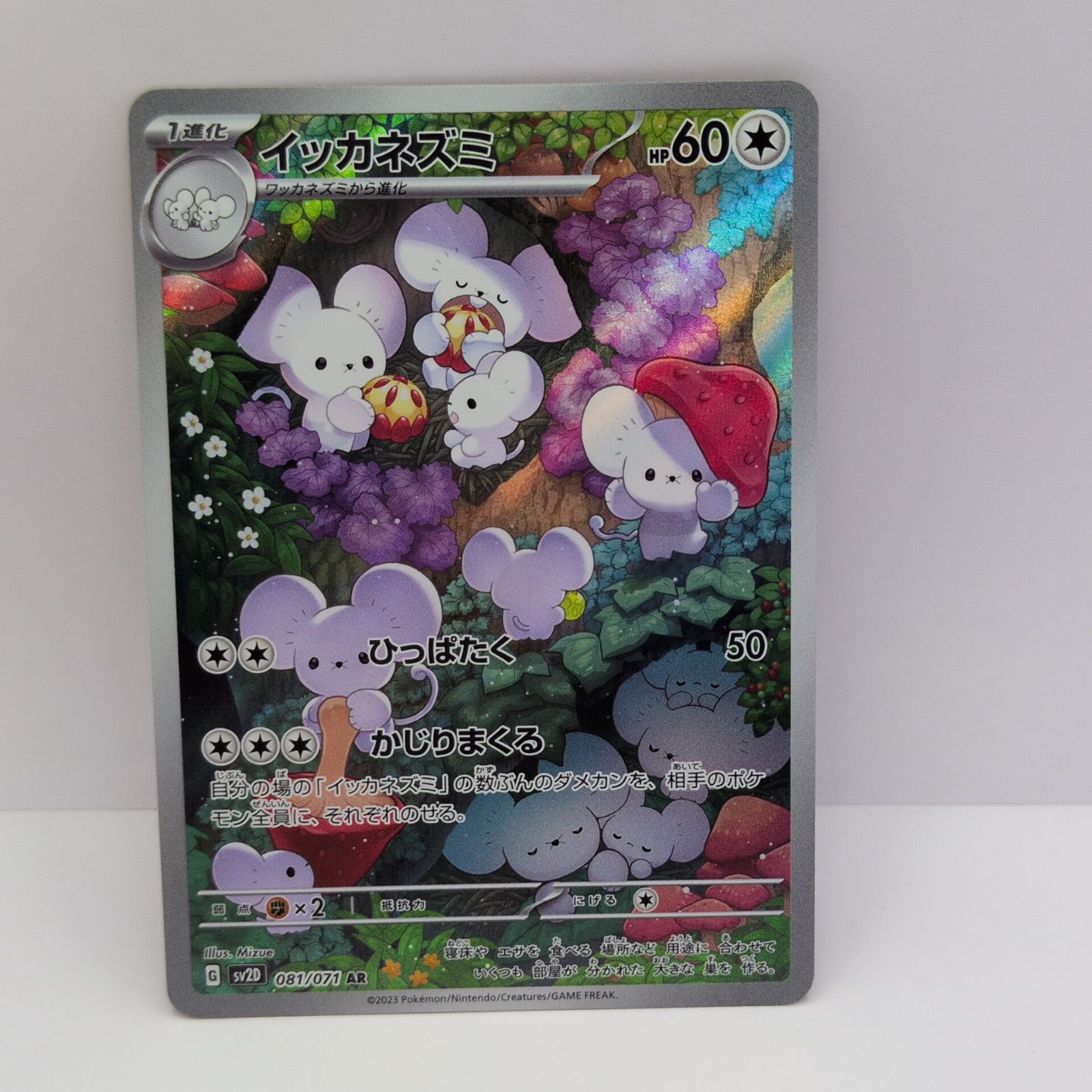 プレイ用】ポケモンカードゲーム sv2D 081/071 AR イツカネズミ 2枚