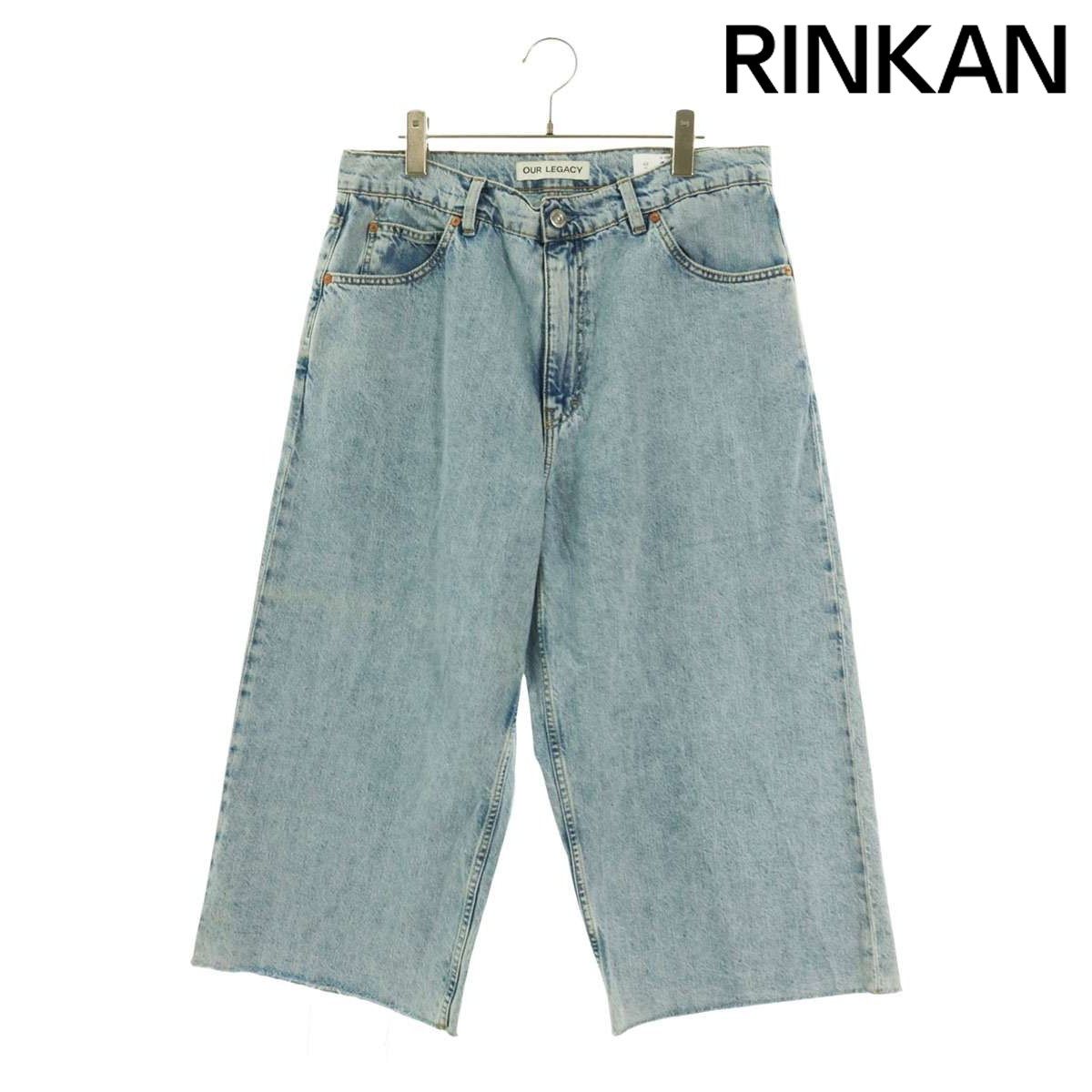 アワーレガシー OUR LEGACY  M4235CR CAPRI CUT ウォッシュドカットオフバギーデニムハーフパンツ メンズ 48 アワーレガシー M4235CR CAPRI CUT ウォッシュドカットオフバギー