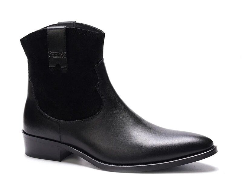 カルロスサンタナ メンズ シューズ ブーツ・レインブーツ Carlos by Carlosantana Zappa Cowboy Boot Black Combo ブラック