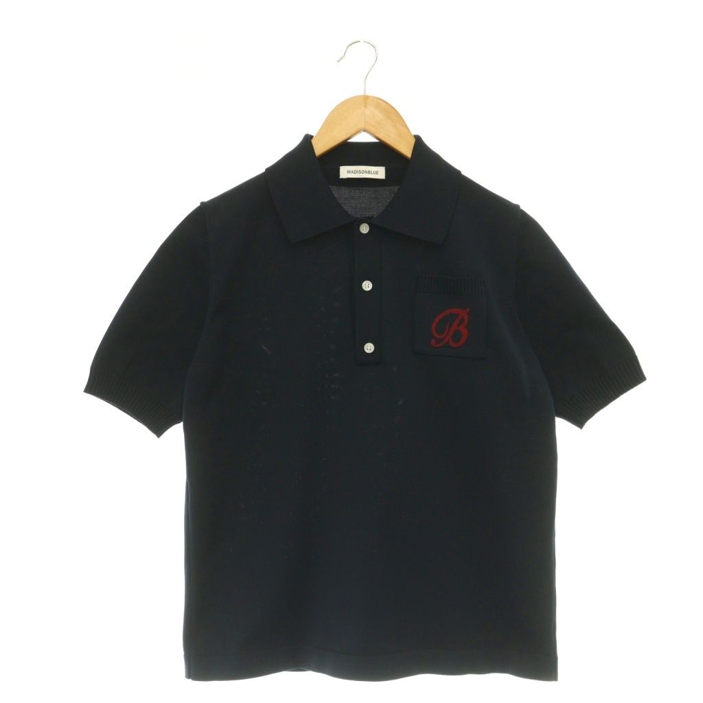 マディソンブルー MADISONBLUE 25SS POLO KNIT ポロニット カットソー S 紺 ネイビー MB251-8024 /CX ■OS 19,166円