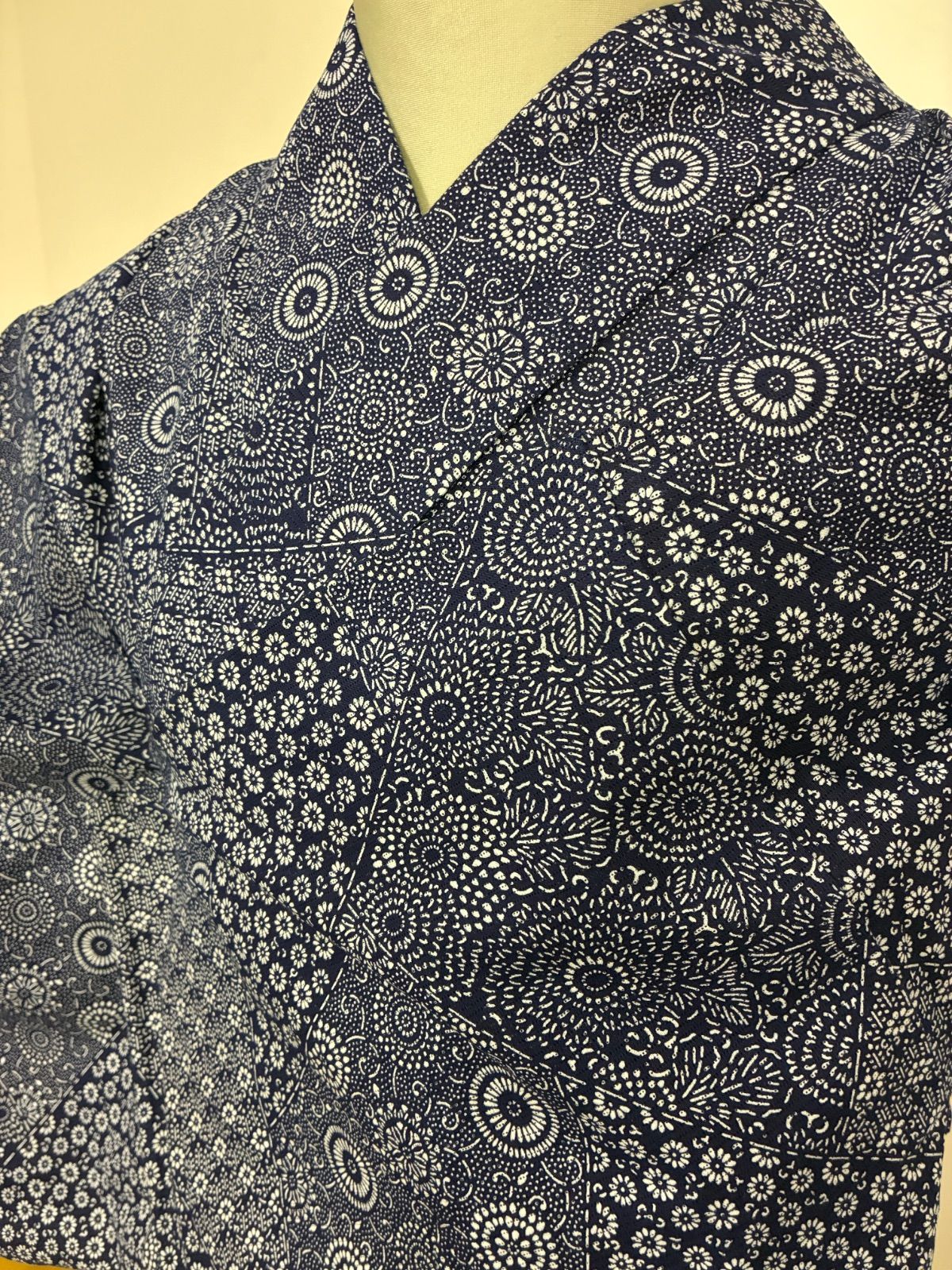 綿絽　浴衣　切りばめ風　紋様 8,580円