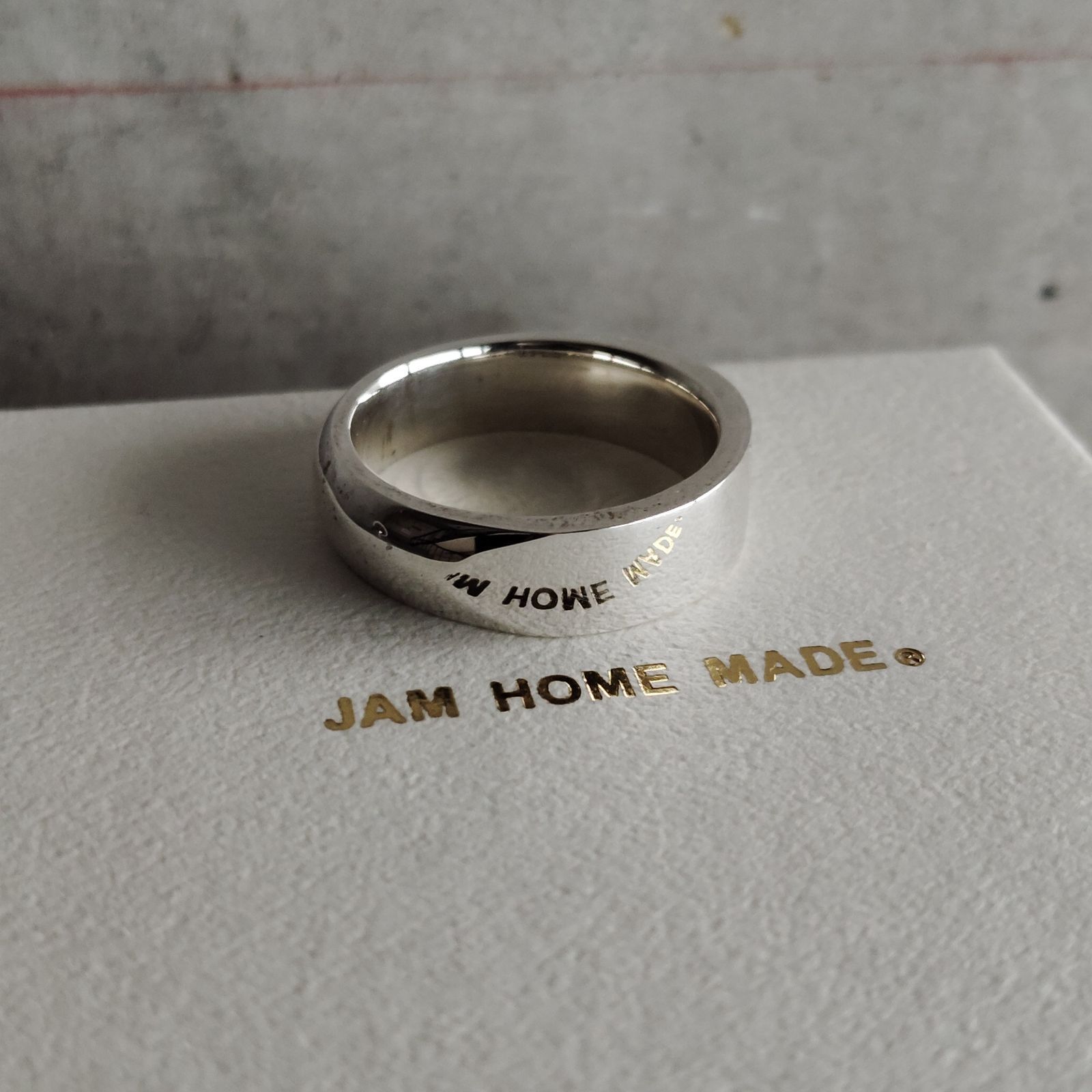 JAM  MADEシルバー925 約19号 JAM HOME MADE ミックスフラット&ラウンドリングM 19号 シルバー925