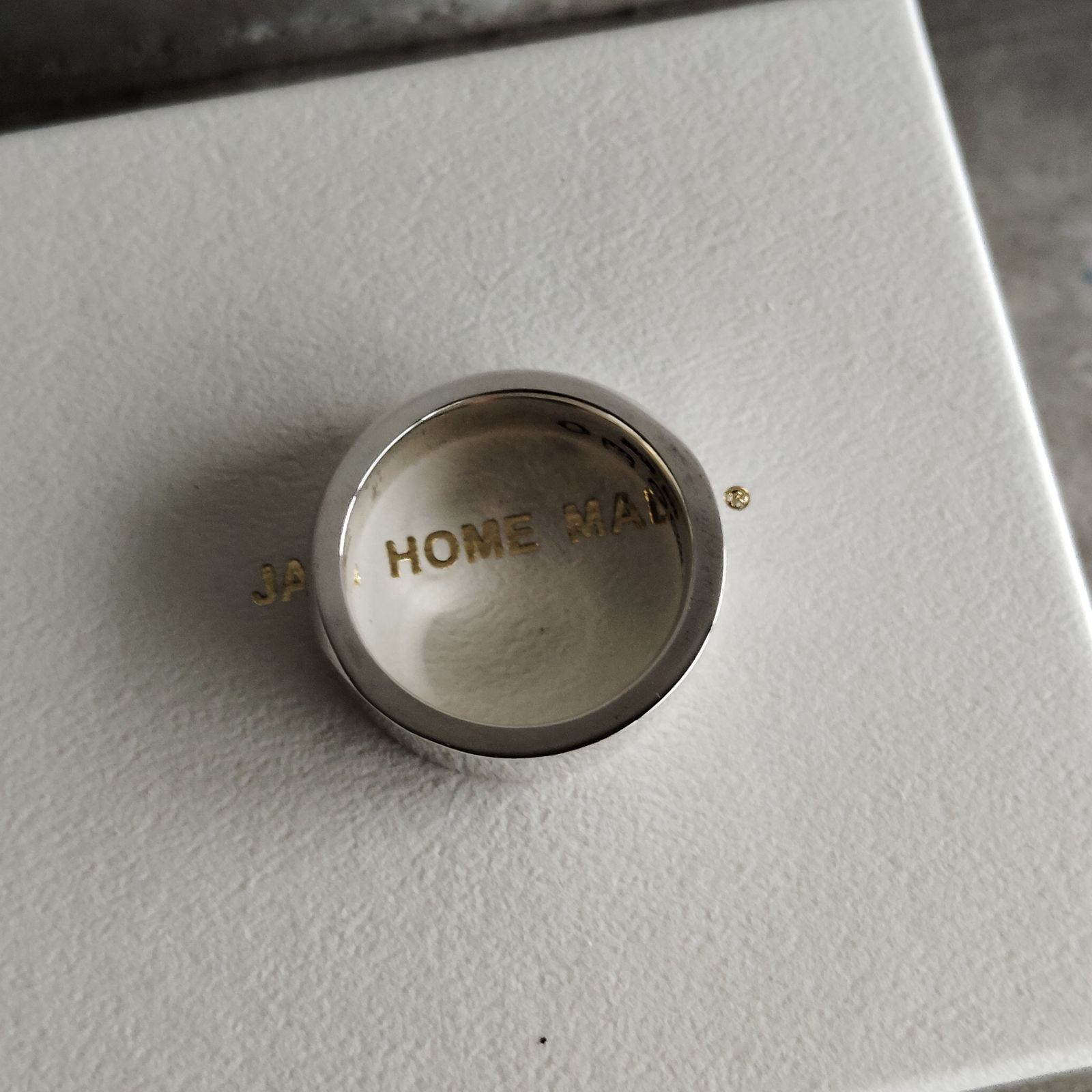 JAM  MADEシルバー925 約19号 JAM HOME MADE ミックスフラット&ラウンドリングM 19号 シルバー925
