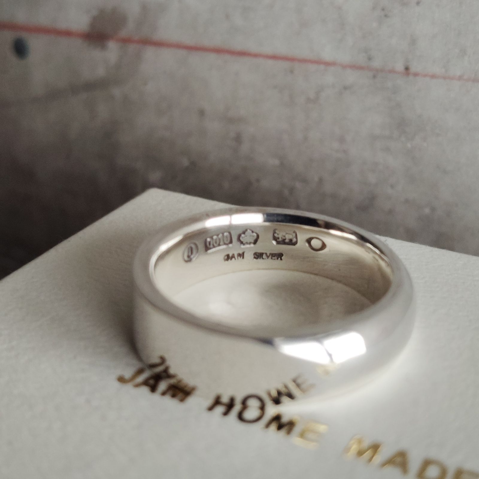 JAM  MADEシルバー925 約19号 JAM HOME MADE ミックスフラット&ラウンドリングM 19号 シルバー925