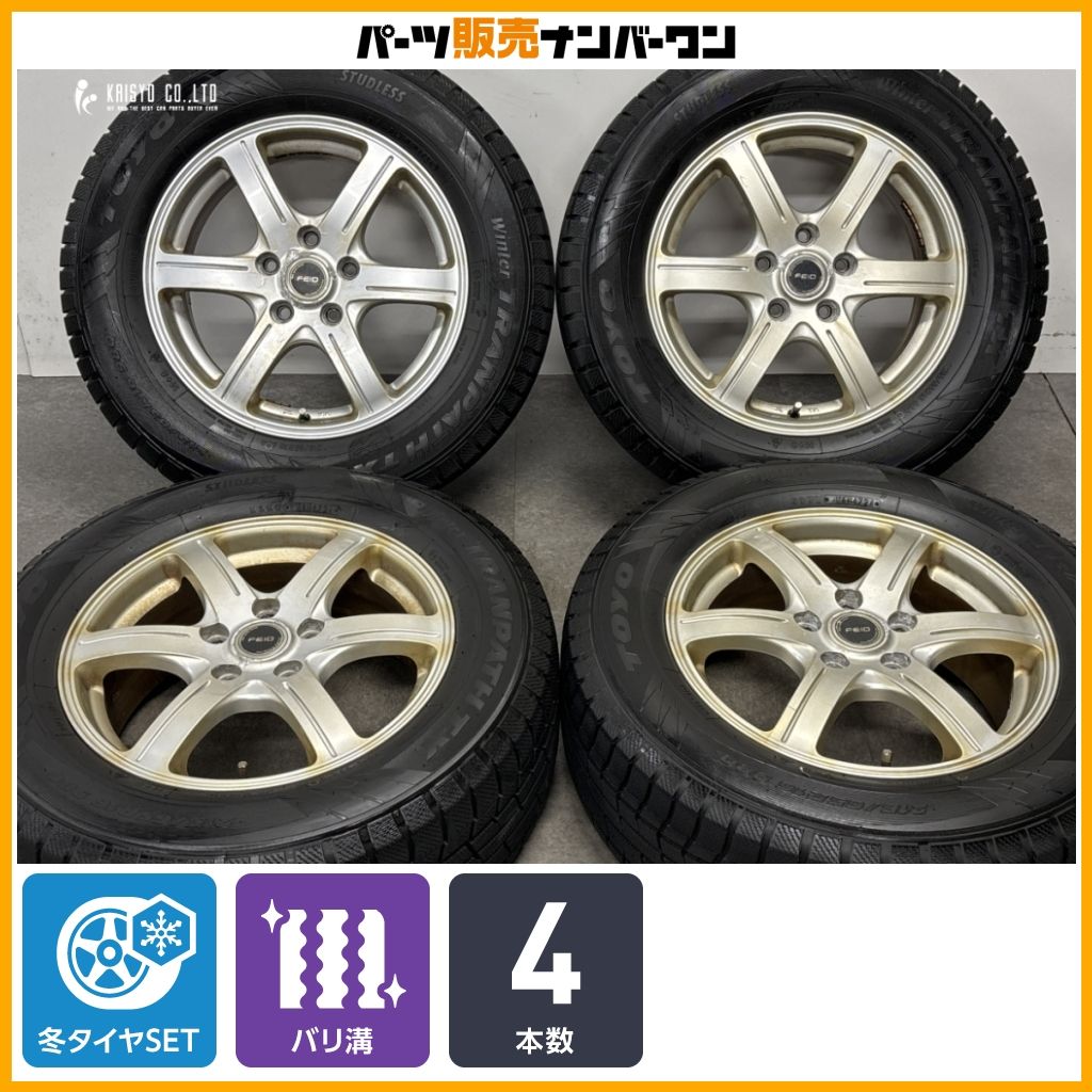 バリ溝】FEID 16in 6.5J +54 PCD114.3 トーヨー ウィンタートランパス 