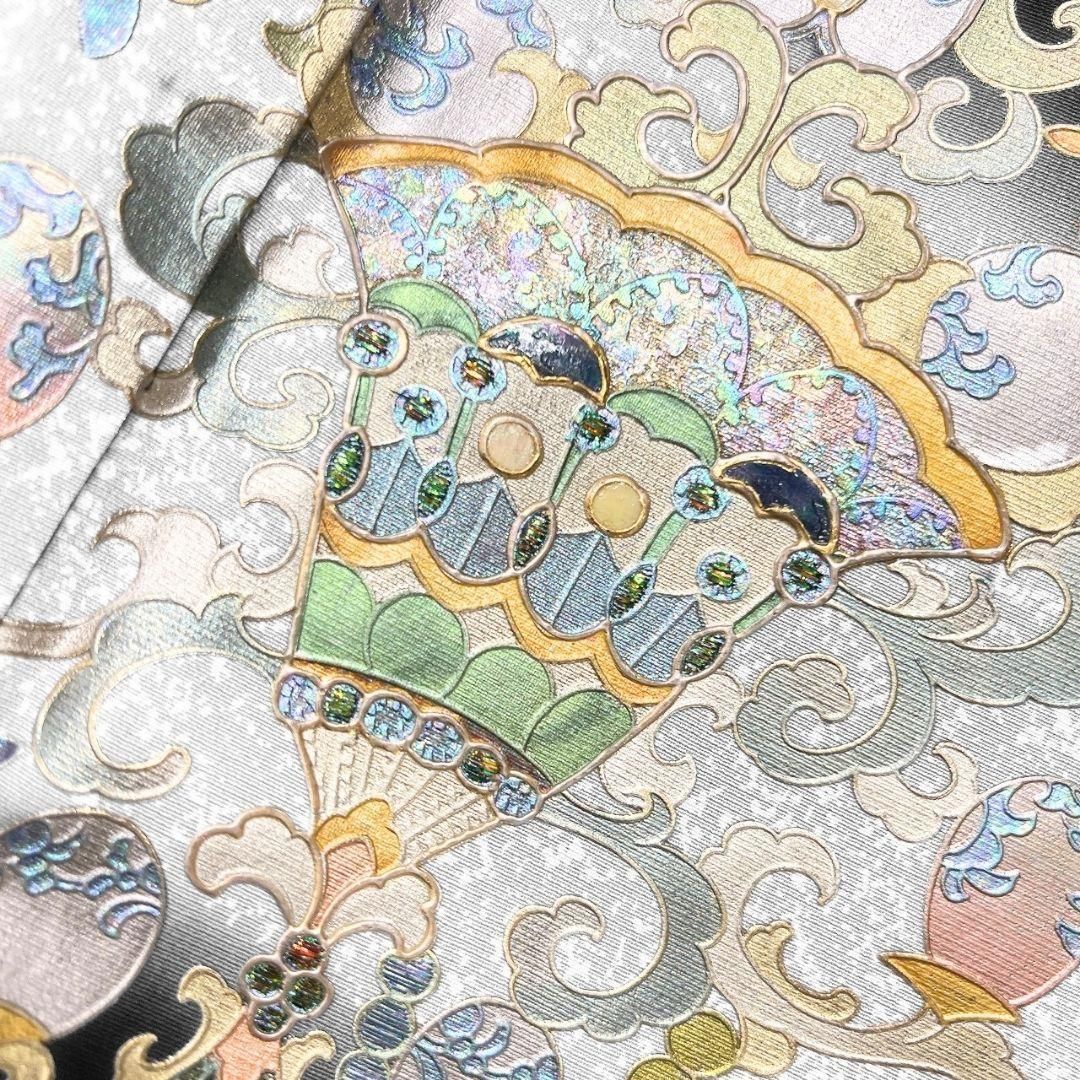黒留袖 寿峰 作家もの 金彩 華紋 シャンデリア 花模様 着物 063b