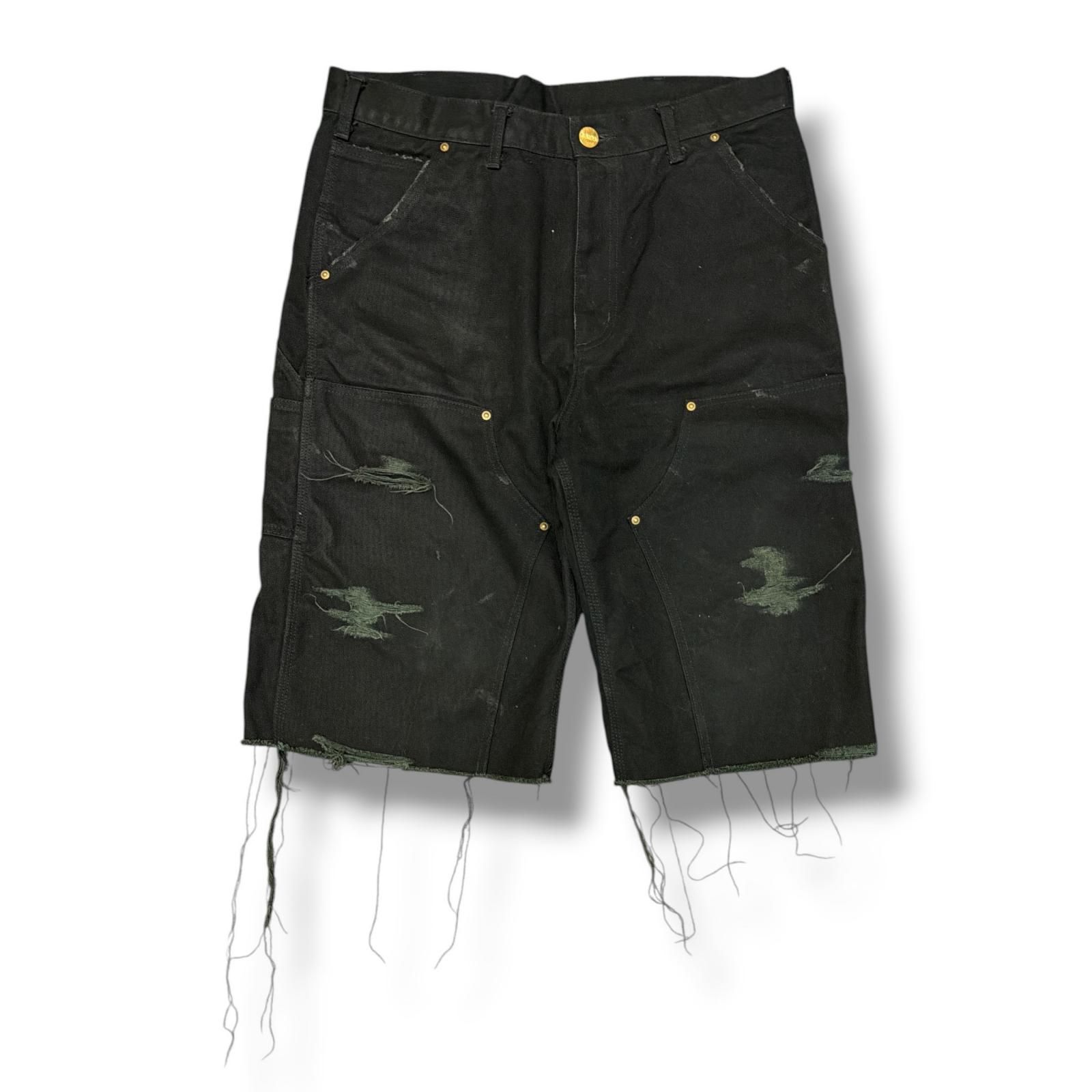 参考上代52800円 KAMIYA 2025ss BORO Duck Painter Bermuda Shorts