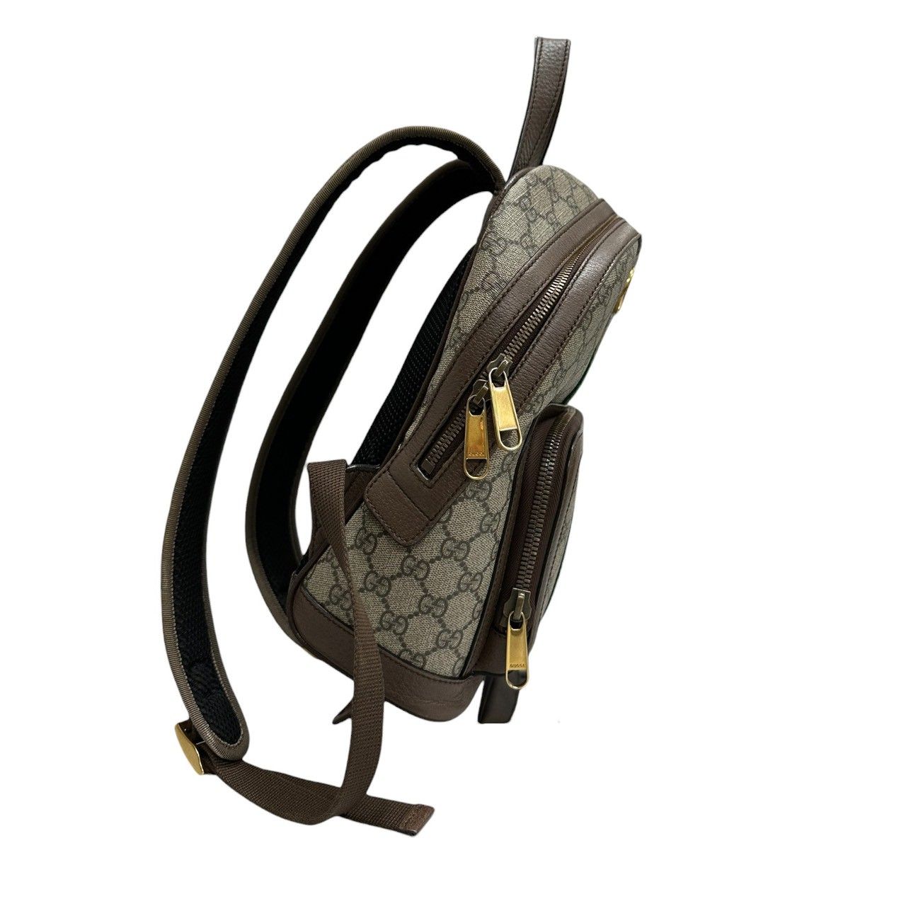 美品 GUCCI グッチ GGスプリーム オフィディア ベージュ ゴールド金具