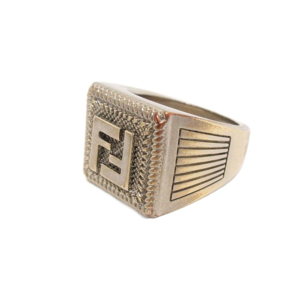 フェンディ FENDI リング 指輪 FF ロゴ IC0321 アクセサリー S 18号