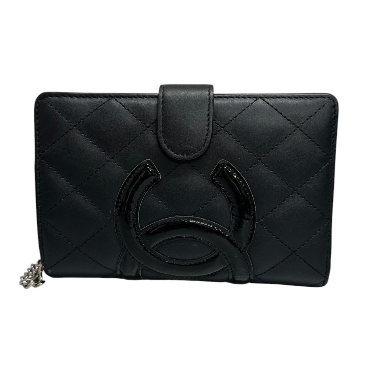 美品 CHANEL シャネル カンボンライン ココマーク ブラック ピンク