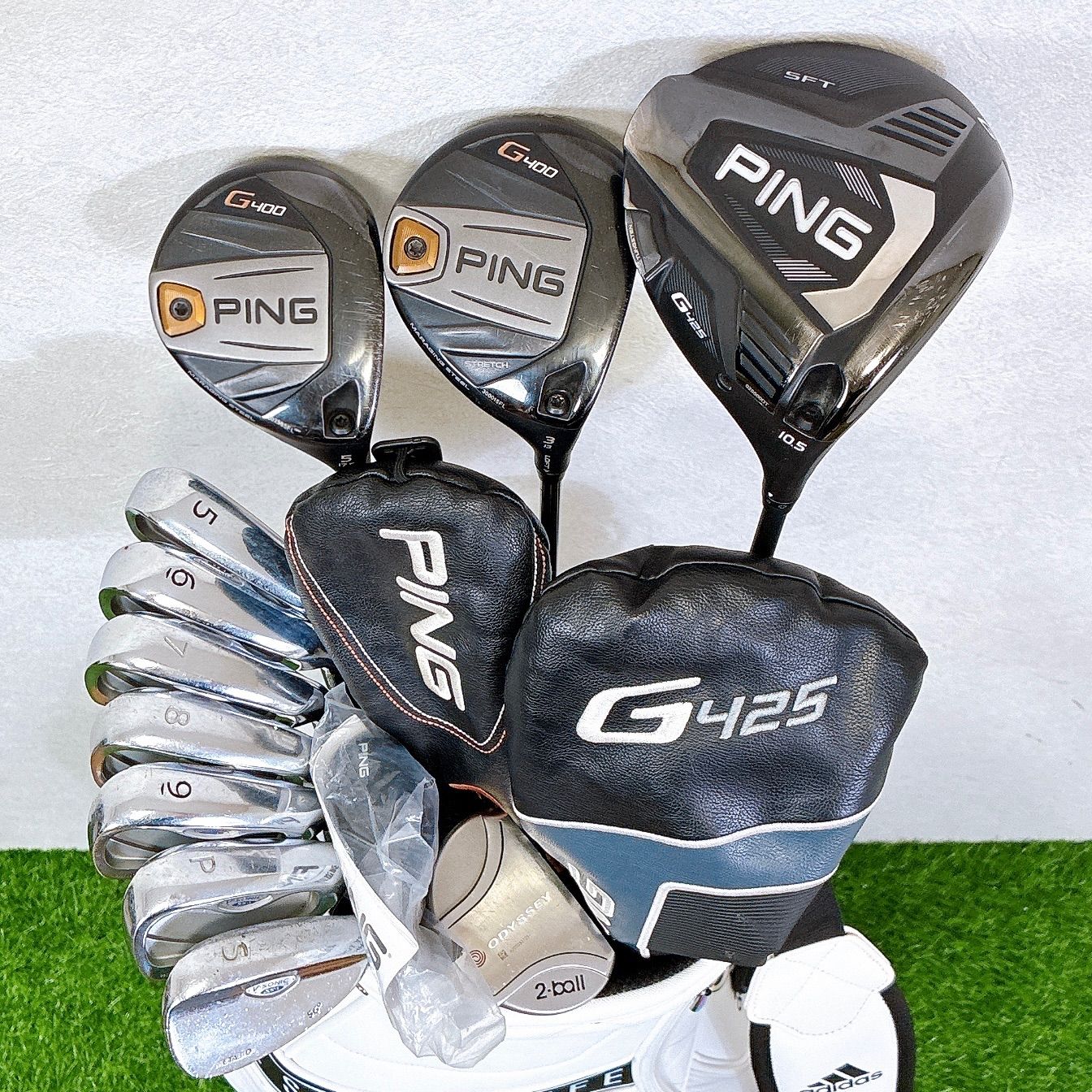 PING G425 G400 / ピン メンズゴルフクラブセット アディダス キャディ